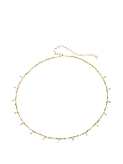 SHAY baguette drop baby link necklace