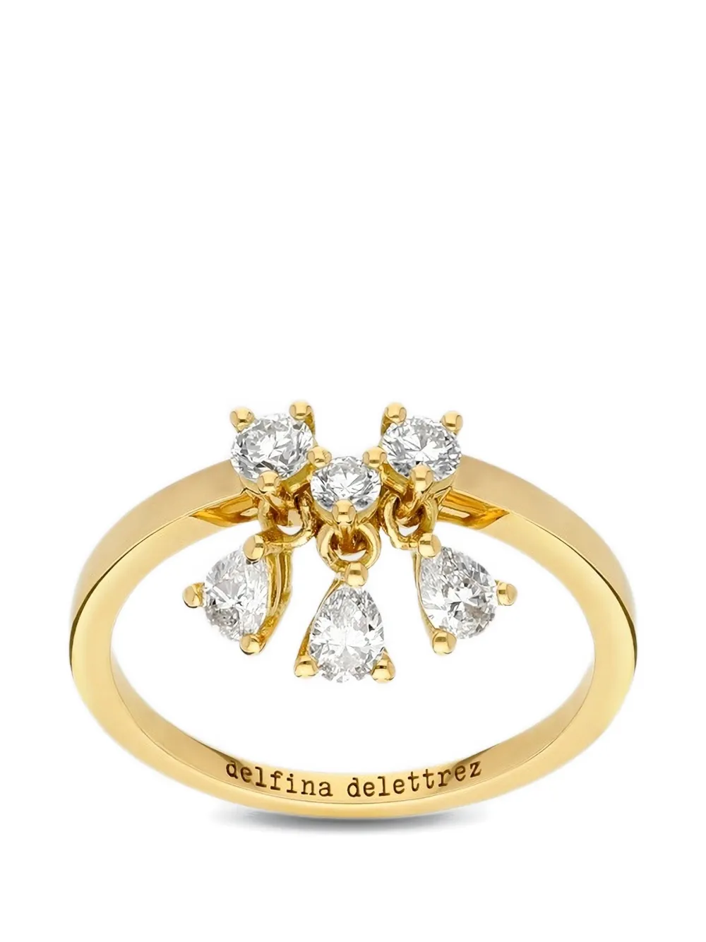 Delfina Delettrez Dancing Diamonds diamonds ring - Gold