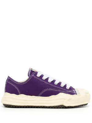 Maison MIHARA YASUHIRO Baker cotton-canvas Sneakers | Purple