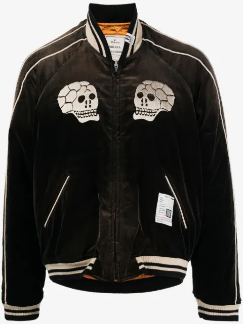 Maison MIHARA YASUHIRO Jaqueta bomber Souvenir de veludo