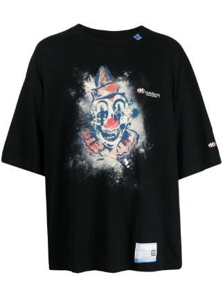 Maison Mihara Yasuhiro clown-print Cotton T-Shirt - Farfetch