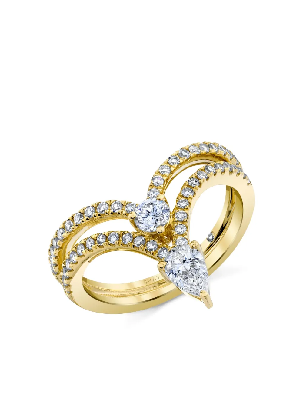 Shay 18k Yellow Gold Diamond Ring In Gold