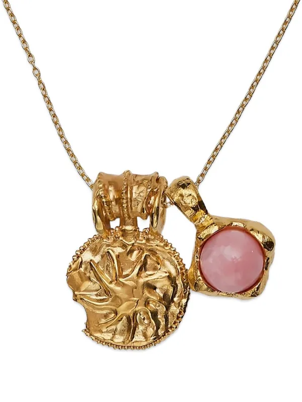 Alighieri The Heart of the Sun Opal Necklace in Gold