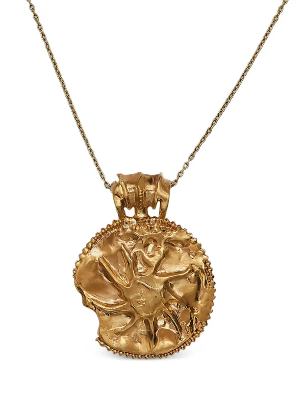 Alighieri The Sun Salutation Medallion in Gold