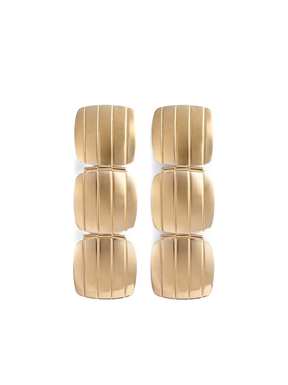 Ivi Slot Clip Drop Earrings In Gold