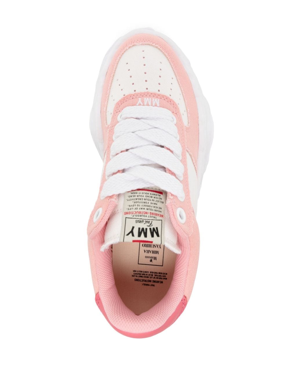 Shop Miharayasuhiro Wayne Low-top Sneakers In Pink