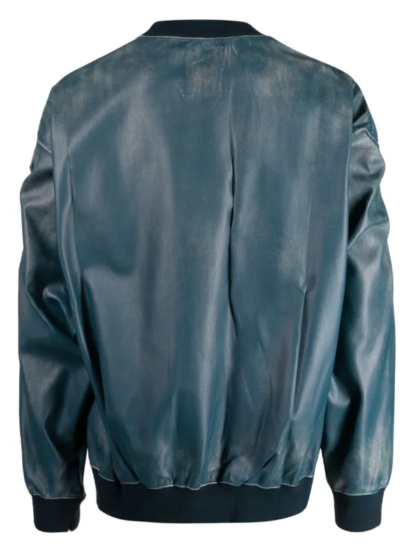 Faux deals leather sweatshirt