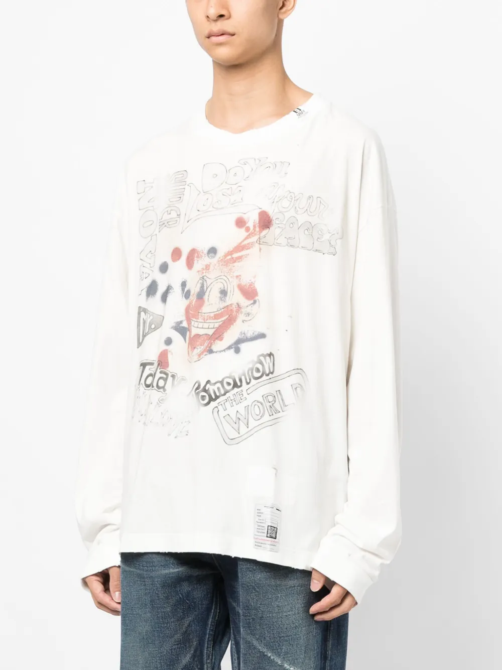 Maison Mihara Yasuhiro ダメージ Tシャツ - Farfetch