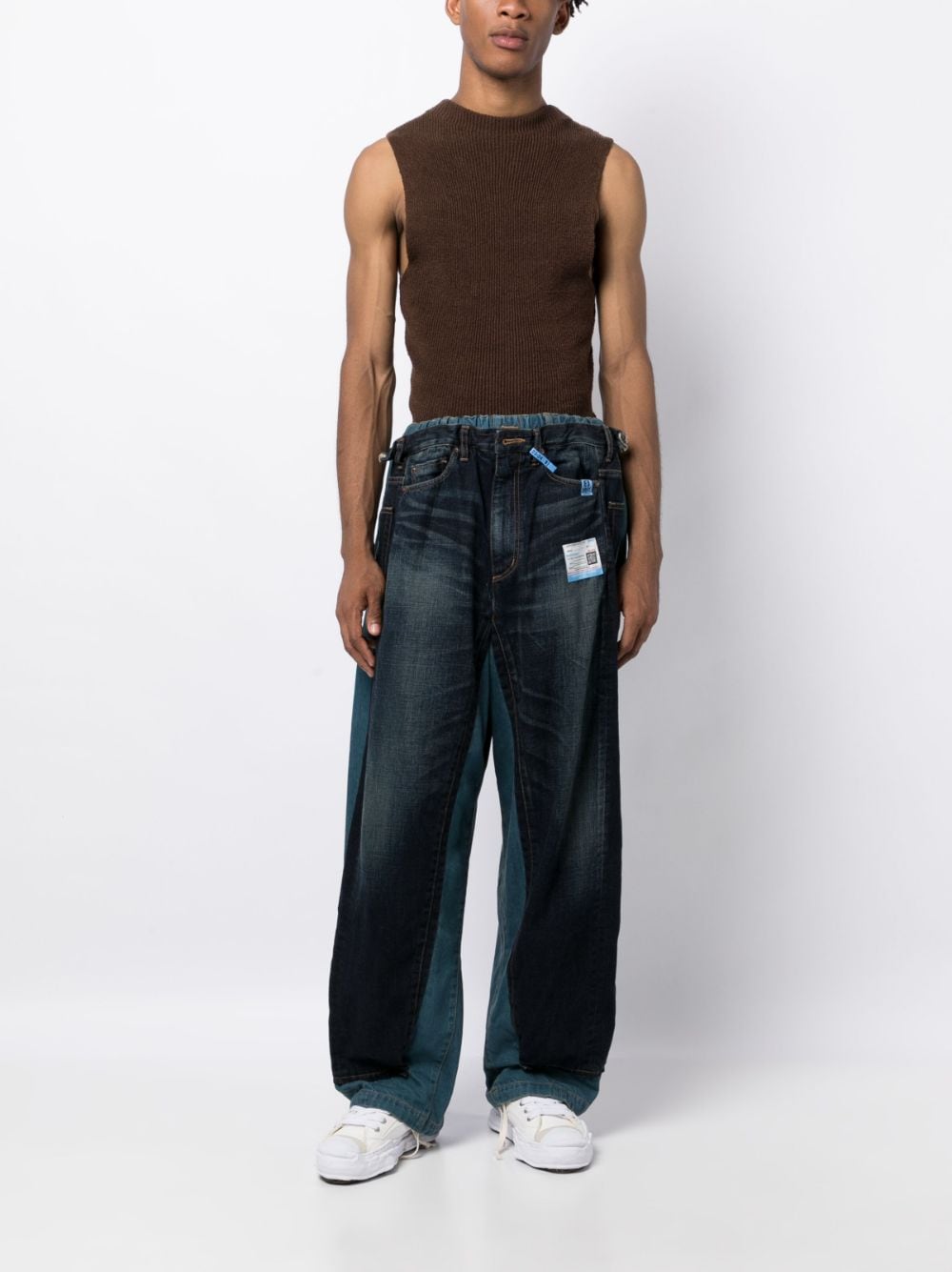 Maison Mihara Yasuhiro Jeans met wijde pijpen - Blauw