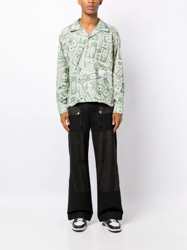 Maison MIHARA YASUHIRO Dollar Bill long-sleeve Shirt