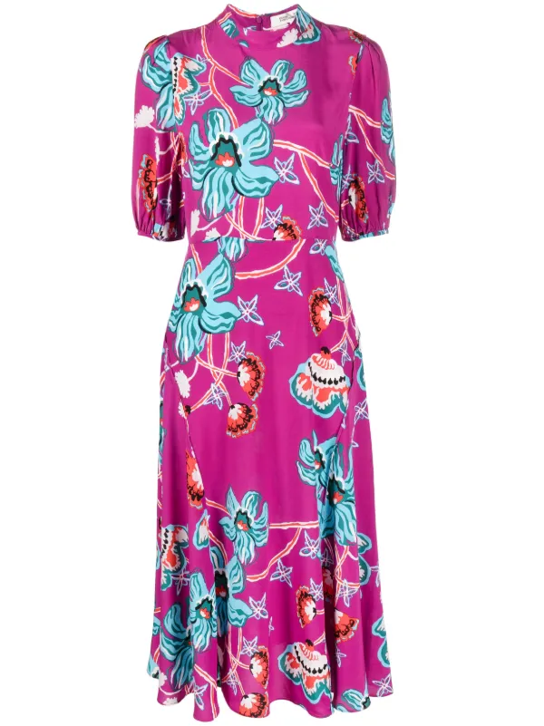 Dvf floral clearance dress