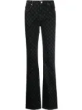 MISBHV Signature Monogram straight-leg jeans - Black