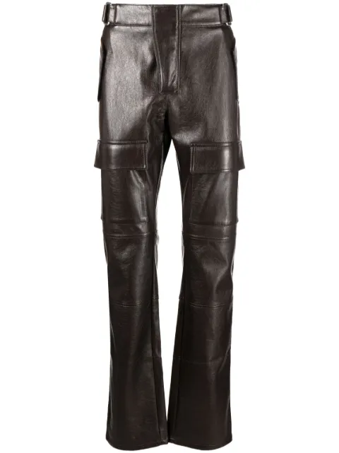 MISBHV straight-leg biker trousers