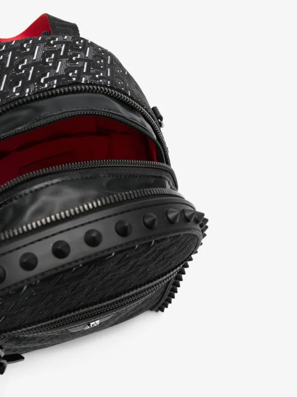 christian louboutin mini backpack Men's Explorafunk Amazonia and Spikes Small This backpack combines black grained calf leather with a softly structured silhouette Christian Louboutin Black Small Explorafunk