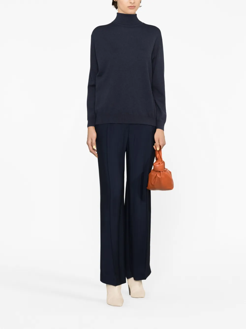 Brunello Cucinelli roll-neck cashmere jumper - Blauw