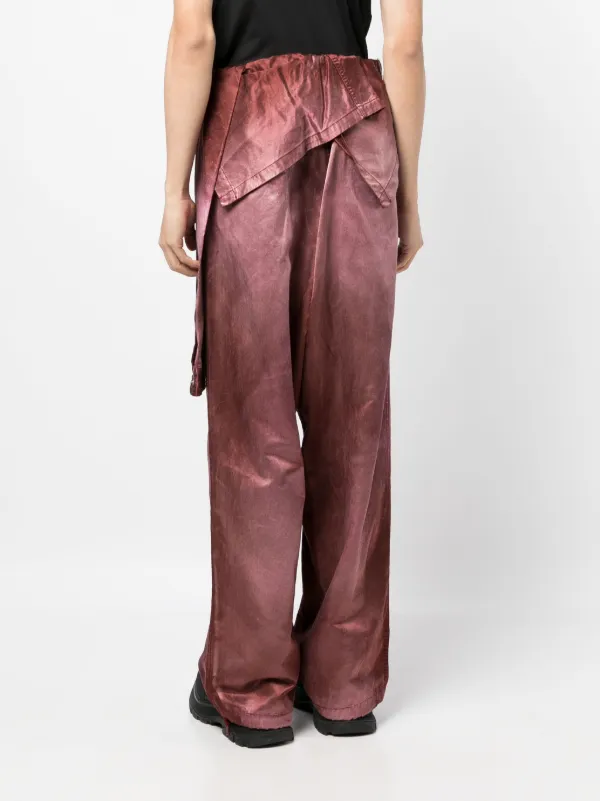 ［希少］MIHARA YASUHIROレイヤードパンツ archive Maison MIHARA YASUHIRO レイヤード パンツ | レッド | FARFETCH JP