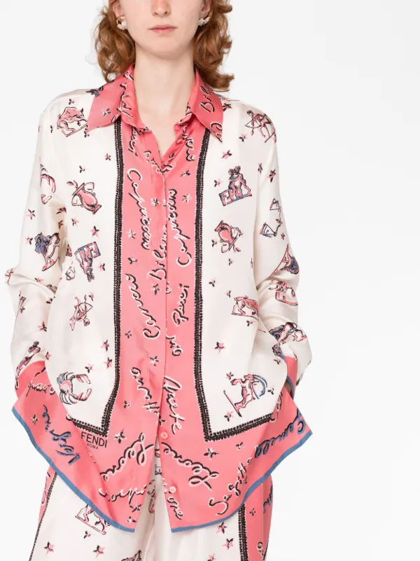 Fendi pink shirt outlet