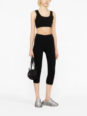 スパッツ・レギンス Alexanderwang.T Cross Leggings With Logo ALEXANDER WANG T Leggings for Women | ModeSens