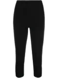 Alexander Wang crystal-embellished logo leggings - Black