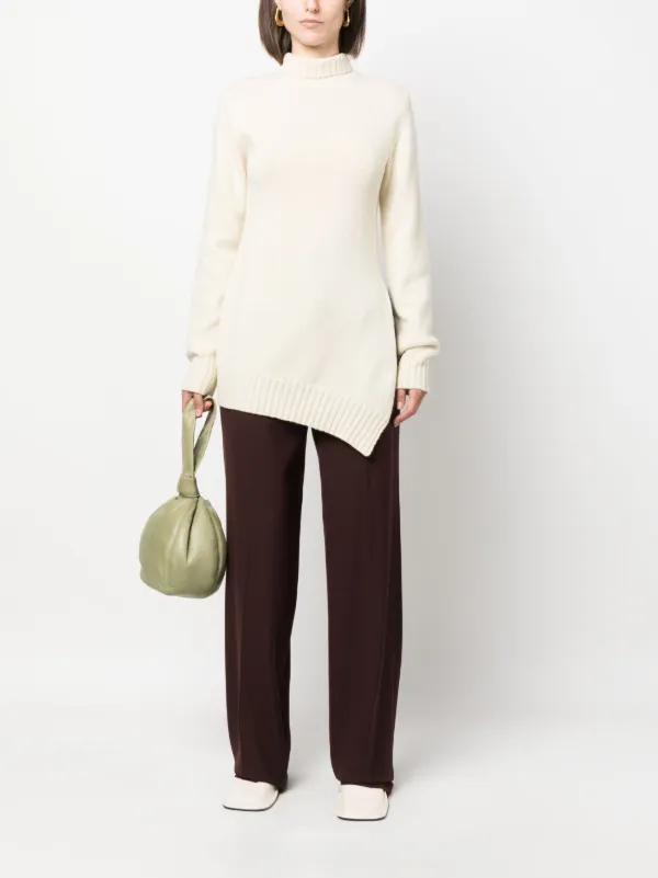 Jil Sander アシンメトリーヘム プルオーバー | ニュートラル 