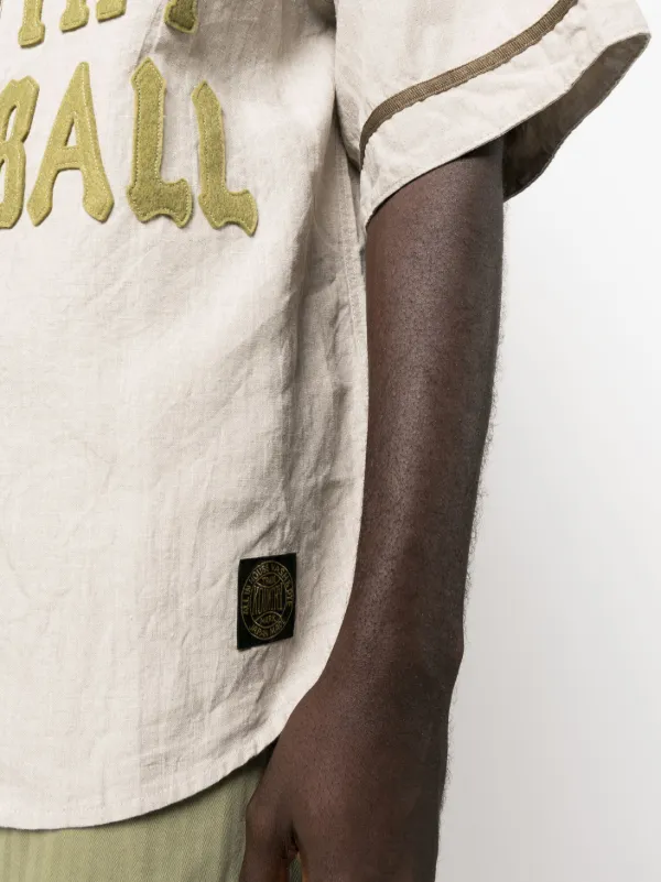 Kapital Kountry appliqué-lettering Baseball Shirt - Farfetch