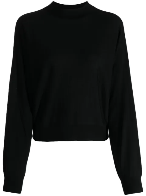 Theory mock-neck knitted jumper
