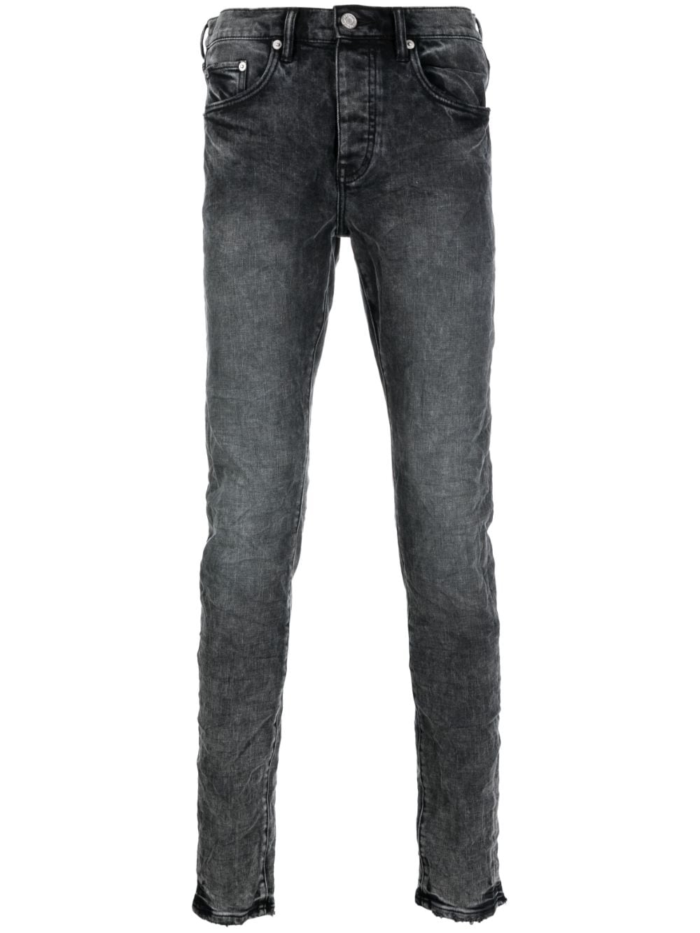 Purple Brand stonewashed mid-rise jeans - Grey