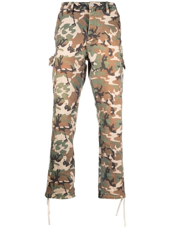 camouflage-print cargo trousers