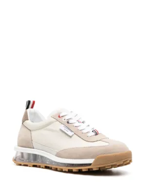 【THOM BROWNE】 キャンバス ロートップ トレーニングシューズ Cotton Canvas Alumni Trainer | Thom Browne
