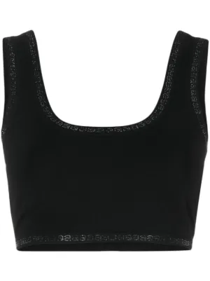 Alexander Wang Cami ribbed-knit Cotton Tank Top - Farfetch