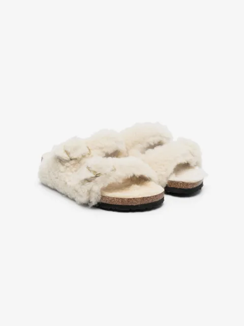 Birkenstock Kids Arizona sandaler i lammeskind