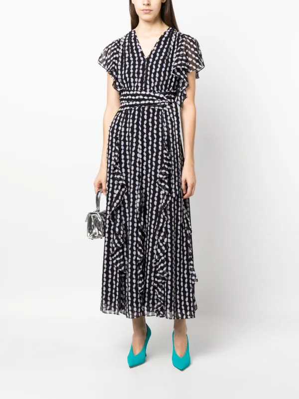 Dvf polka cheap dot wrap dress