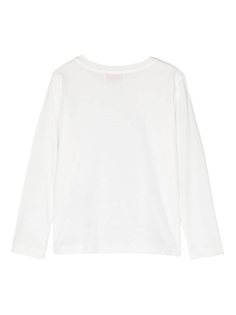 PUCCI Junior logo-print cotton sweatshirt - White