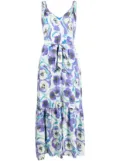 DVF Diane von Furstenberg Jodie floral-print midi dress - White