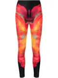 Alexander McQueen abstract-print leggings - Black