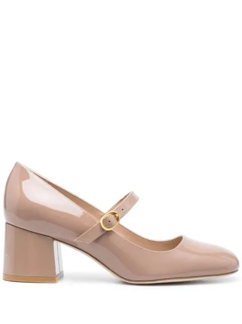 Stuart Weitzman MJ 65mm leather pumps