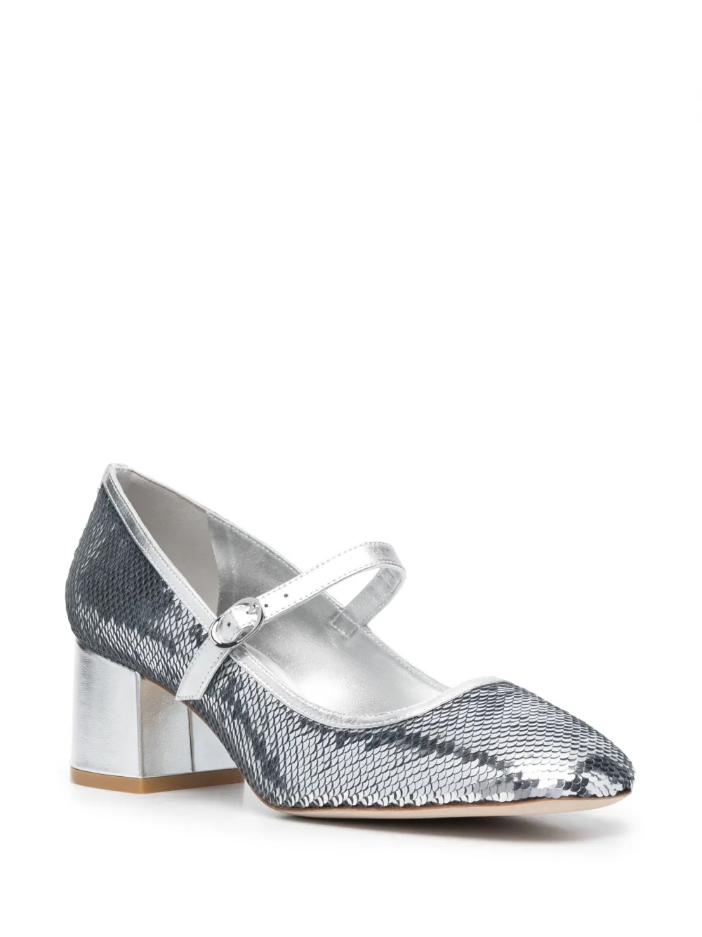 Stuart Weitzman MJ pumps met logoplakkaat - Grijs