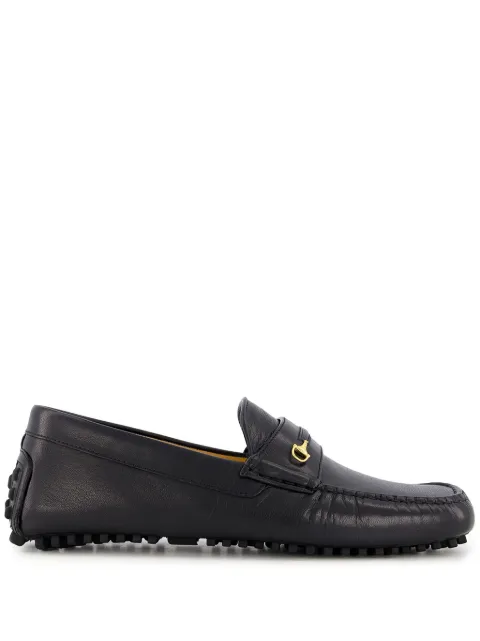 Gucci Horsebit leather square-toe loafers