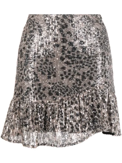 LIU JO animal-print embellished mini skirt