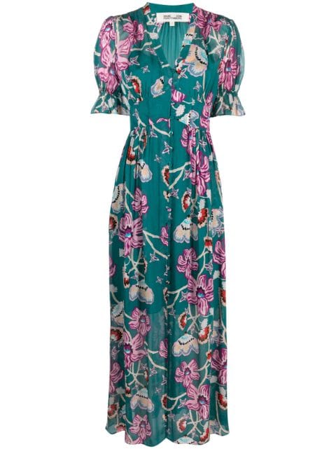 DVF Diane von Furstenberg Erika floral-print maxi dress