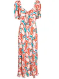 DVF Diane von Furstenberg Teagan midi dress - White