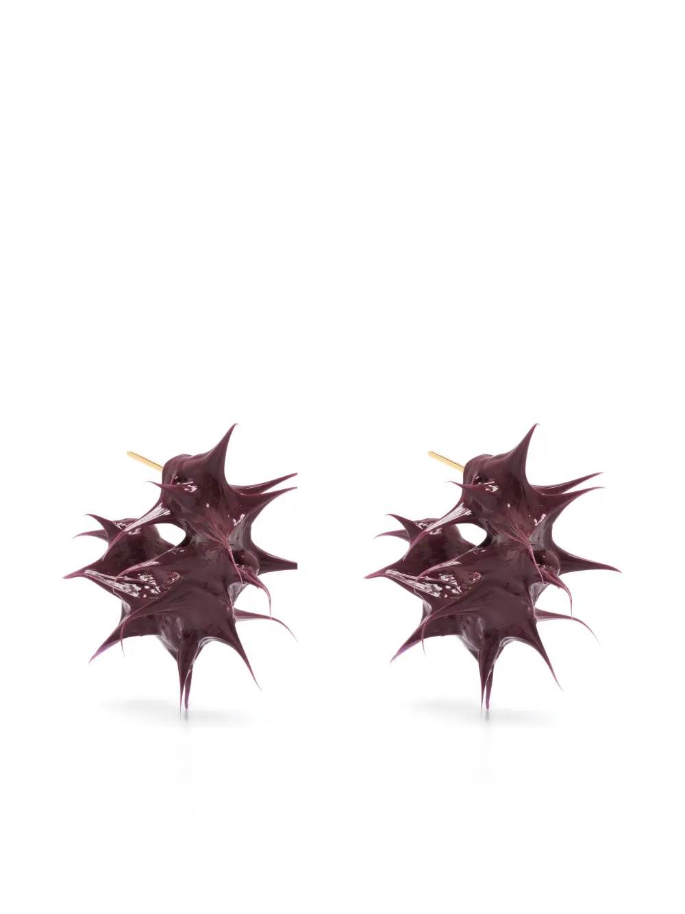 Silicone spiky ball on sale earrings