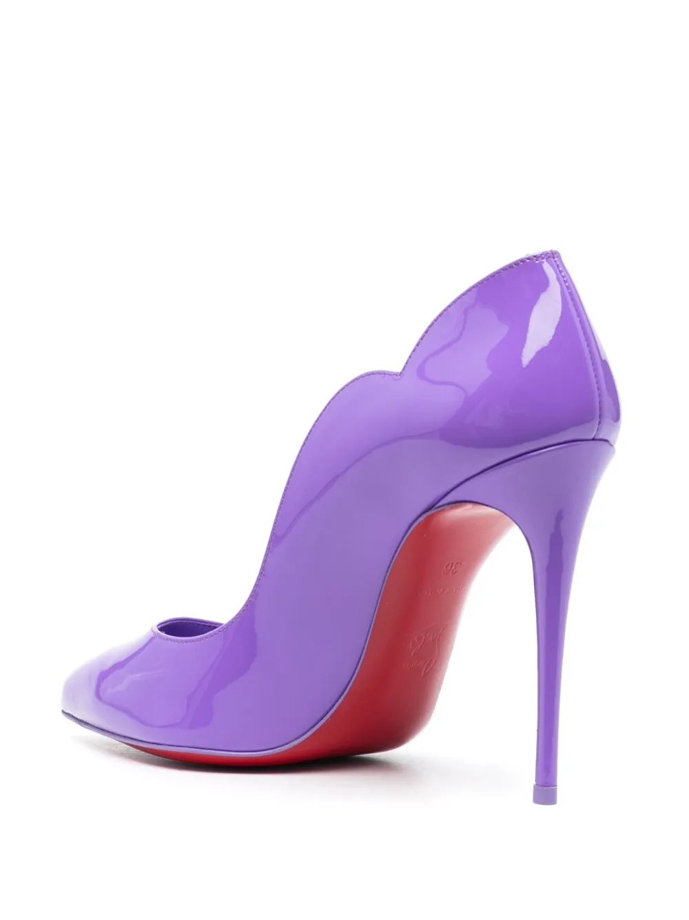 Christian Louboutin Hot Chick 100mm patent leather Pumps Purple FARFETCH AO