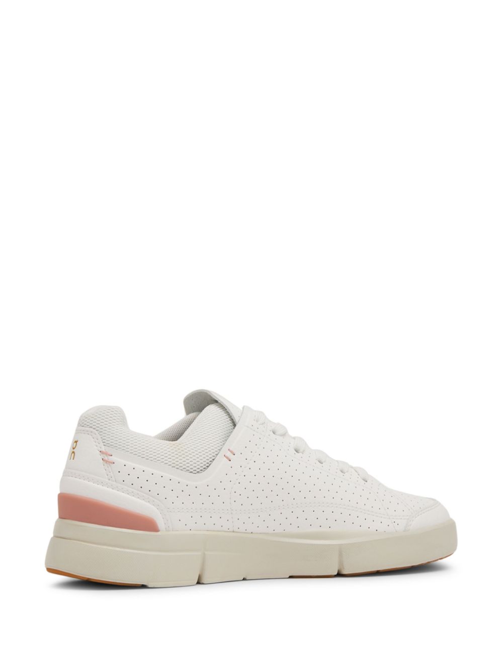 Shop On Running Logo-print Perforated Low-top Sneakers In White