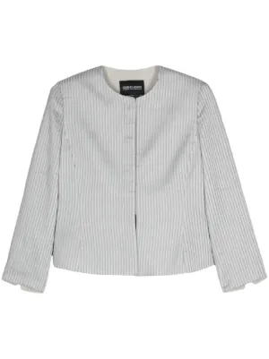 ジャケット・アウター GIORGIO ARMANI Cropped Bomber Jacket Giorgio Armani Pre-Owned 1990s Cropped Jacket | Pink | FARFETCH ZA