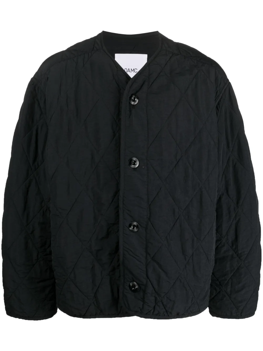 OAMC quilted button-up jacket - Black