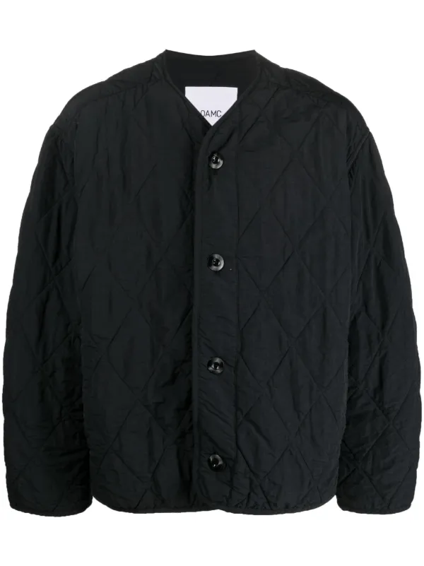 Quilted button cheap up jacket