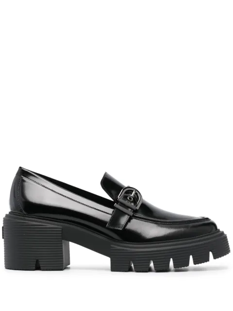 Stuart Weitzman Maverick Soho 75mm leather loafers