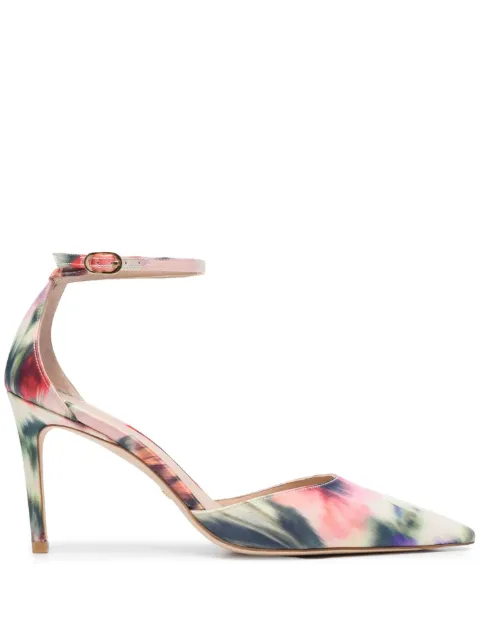 Stuart Weitzman Stuart 85mm pointed-toe pumps