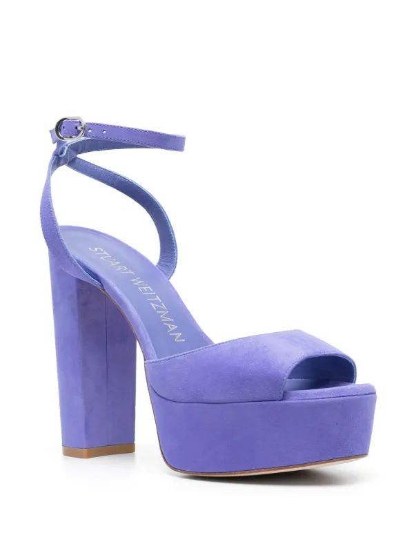 Stuart weitzman suede platform sandals clearance